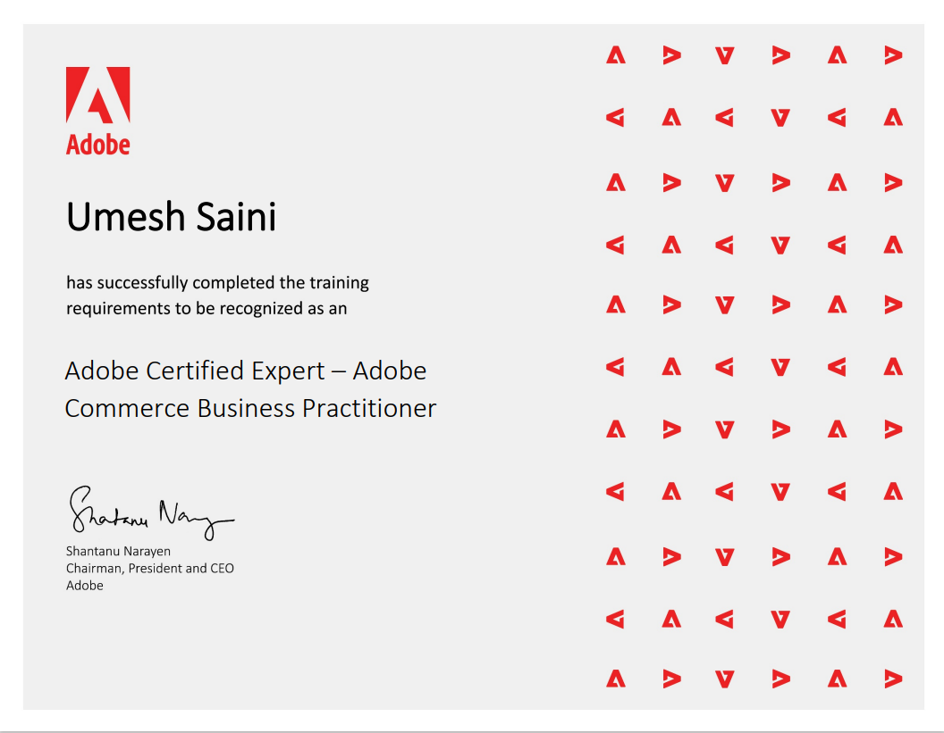 Adobe Commerce Expert Business Practitioner